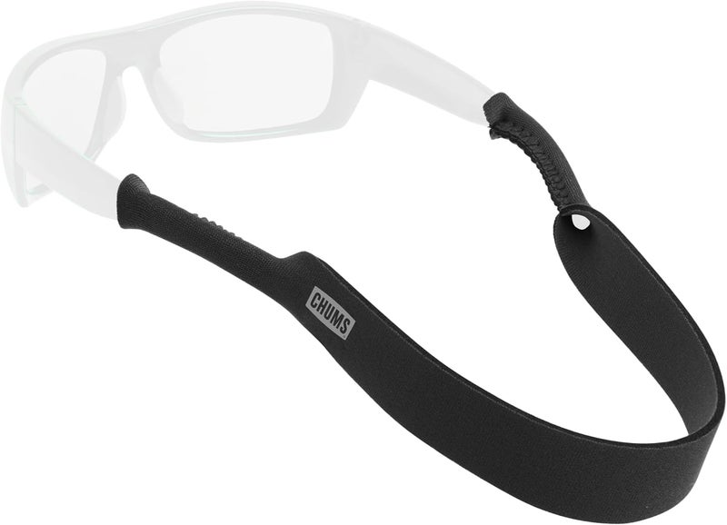 Chums Neoprene Classic Eyewear Retainer - Durable Floating Sunglasses Sport Strap in Black - Image 1
